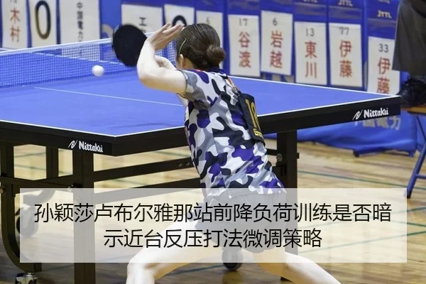 孙颖莎卢布尔雅那站前降负荷训练是否暗示近台反压打法微调策略